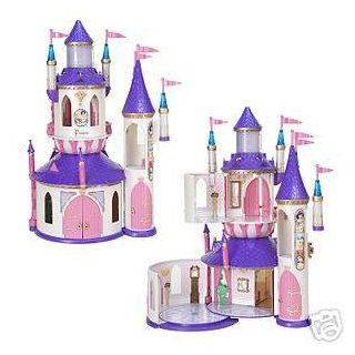 Disney Princess Magical Castle Figure Playset: Jasmine Cinderella Belle Aroura: Toys & Games