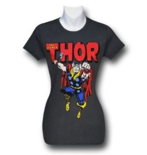 Thor Hammer Punch Juniors Grey T Shirt Fashion T Shirts