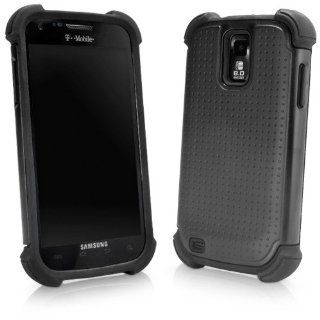 BoxWave Resolute OA3 T Mobile Samsung Galaxy S2 (Samsung SGH t989) Case   3 in 1 Protective Hybrid Case Featuring 3 Ultra Durable Layers for Extreme Protection   T Mobile Samsung Galaxy S2 (Samsung SGH t989) Cases and Covers (Pitch Black) Cell Phones &