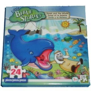 Little Bible Stories 24 Piece Puzzle   Jonah and the Whale: Toys & Games