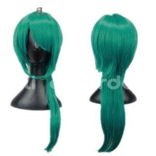 Starry Sky Mix Blue and Green Ponytail Curly Cosplay Wig Costume Wigs : Hair Replacement Wigs : Beauty