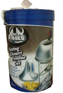 Hershey's Kisses Nesting Dessert Fondue Set with Candy: 1 Count: Grocery & Gourmet Food