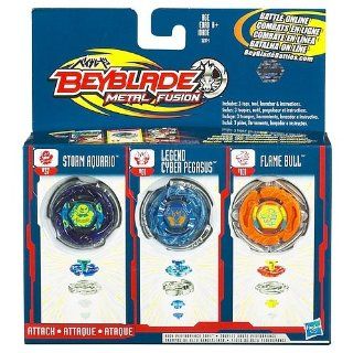 Beyblade Metal Fusion Tops 3 Pack: Toys & Games