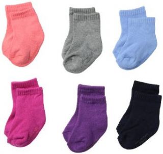 Osh Kosh Baby Boys Newborn 6 Pack Dark Cushion Crew Socks, Navy/Red/Grey/Blue/Fuchsia, 3 12 Months Clothing