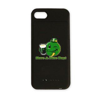 iPhone 4 or 4S Charger Battery Case Irish Have a Nice Day Smiley Face Beer St Patrick's Day Clover Shamrock 