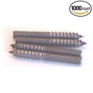 10 24 X 2 1/2 Hanger Bolts / Steel / Zinc / Full Thread / 1, 000 Pc. Carton: Industrial & Scientific