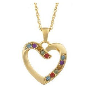Multicolor Crystal Heart Necklace: Jewelry Products: Jewelry