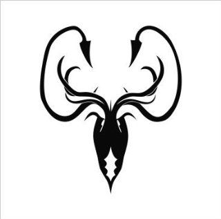 Game of Thrones House Greyjoy Kraken Emblem Vinyl Die Cut Decal Sticker 6" Black: Everything Else