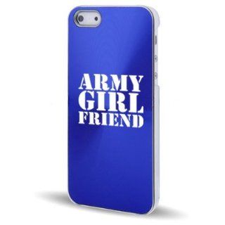Apple iPhone 5 5S Blue 5C554 Aluminum Plated Hard Back Case Cover Army Girlfriend Cell Phones & Accessories