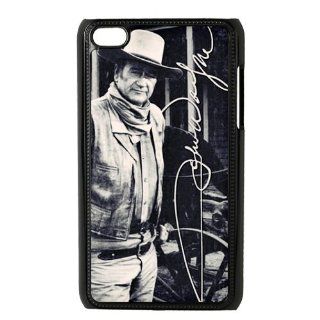 Best Durable Vintage Black White John Wayne Signature Ipod Touch 4 Case Cover, Snap on Protective John Wayne Ipod 4 Case   Players & Accessories