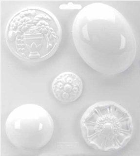 Yaley Soapsations 8x9 Soap Molds: Oval & Round Dome/Basket/Flower/Round