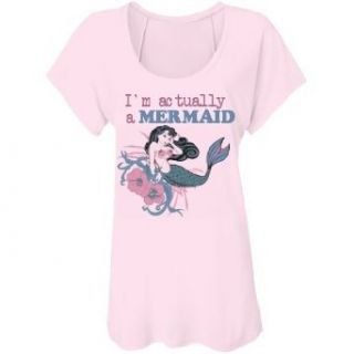 I'm Actually A Mermaid Bella Flowy Raglan T Shirt Clothing