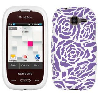 Samsung Gravity Q Splash Rose on White Phone Case Cover Cell Phones & Accessories