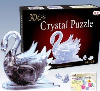 DIY Swan Jigsaw 3D Crystal Puzzle Educational Toys best Gifts: Video Games