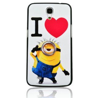 I Need(TM) Lovely Despicable Me I Love Minions Style Snap on Hard Cover Case Compatible For Samsung Galaxy Mega 6.3 / I9200 + 3D Alien Stylus Pen+I need Wristband Gift(Retail Package) Electronics