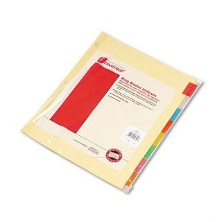 Universal 20840 Economical Insertable Index, Multicolor Tabs, 8 Tab, Letter, Buff, 24 Sets/Box : Binder Index Dividers : Office Products