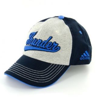 Adidas Oklahoma City Thunder Structured ADJ Kid Grey/Blue Hat: Clothing