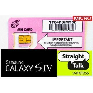 New 2014' Version Micro SIM Card   Authentic Straight Talk 4G T Mobile Compatible Original (Uncut Bring Your Own Phone Edition) for T Mobile / Unlocked Phones: Samsung Galaxy S3, S4, Note 2, Note 3; HTC One; Google Nexus; Droid Razr Maxx; Nokia Lumia: 