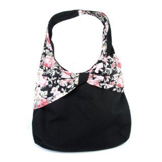 Hobo Handbag/Purse, Canvas Fabric/Cotton Trim, Approximately 14" x 11", 21" Strap: Beauty