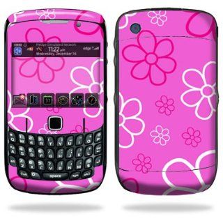 Protective Skin Decal Cover for Blackberry Curve 8500, 8520, 8530 Cell Phone Sticker Skins Flower Power: Cell Phones & Accessories
