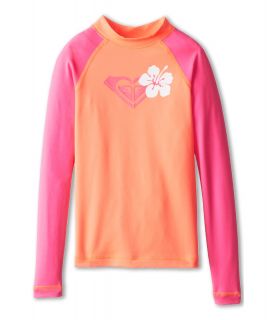 Roxy Kids Island Fever L/S Surf Shirt Girls Swimwear (Pink)