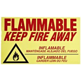 Eagle C 97 Flammable Keep Fire Away Decal: Wall Decor Stickers: Industrial & Scientific