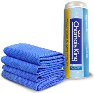 Chamois Cloth Drying Towel Ideal for Car Detailing. Dry Auto, Boat, Spills or Anything with the 26x17 Super Absorbent Shammy. Cooling Towel for Hot Weather or Sports. Soft, High Quality, Machine Washable & Guaranteed. One 1 Towel Per Tube: Automotive