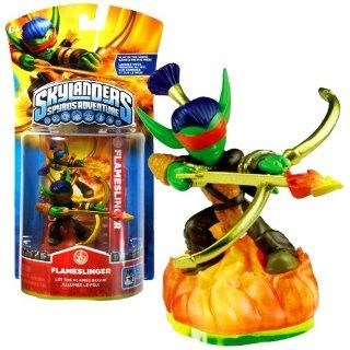 Activision Year 2011 Video Game Series "Skylanders Spyro's Adventure" 2 1/2 Inch Tall Character Game Piece Figure   FLAMESLINGER   Let the Flames Begin! (Works with the Skylanders Spyro's Adventure Video Game, Video Game sold Separately):