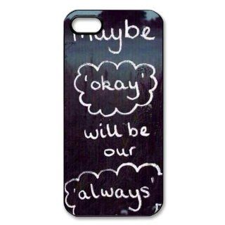 Funny Okay The Fault in Our Stars Quotes Protective Iphone 5/5S Case Back Case Cover for Iphone 5/5S: Cell Phones & Accessories