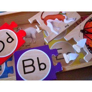 Melissa & Doug Self Correcting Letter Puzzles: Toys & Games