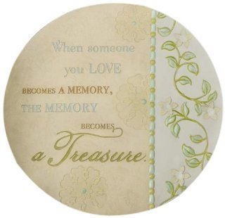Gift Craft 10.8 Inch Polystone When Someone You Love Becomes a Memory, The Memory Becomes a Treasure Design Stepping Stone, Medium : Outdoor Decorative Stones : Patio, Lawn & Garden