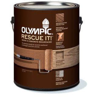 Olympic RESCUE IT 114 fl oz White and Must Be Tinted Restoration Textured Solid Exterior Stain