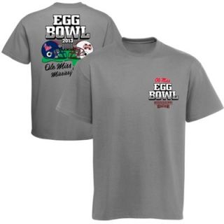 Mississippi Rebels vs. Mississippi State Bulldogs 2013 Egg Bowl Game T Shirt   Gray