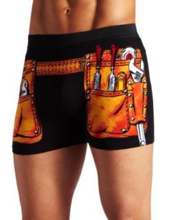 Briefly Stated Men's Tool Belt Boxer Brief, Black, Large: Clothing