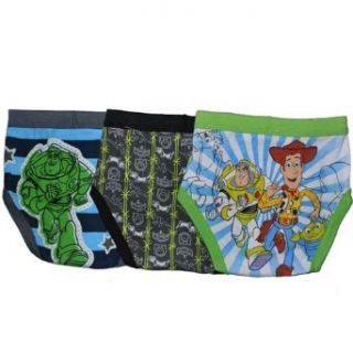Disney Toy Story Boys 4 8 3 Pack Brief Underwear: Clothing