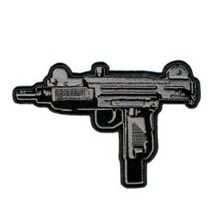 Hot Leathers Submachine Gun Patch (6" Width x 4" Height): Automotive