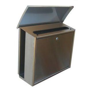 EuropeanHome Wall Mounted Stainless Steel Good News Mailbox   Security Mailboxes  