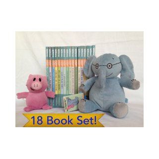 Elephant and Piggie Complete 18 Book Box Set Bundle with Plush Dolls [Includes "Let's Go for a Drive"] (I Will Fly, Friend is Sad, There is a Bird, I am Invited, My New Toy, I Will Surprise, Are You Ready, Throw the Ball, Elephants Cannot Dan
