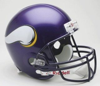 Minnesota Vikings Full Size Riddell Replica Autograph Helmet : Sports Related Collectible Helmets : Sports & Outdoors