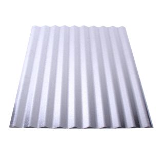 Fabral 10 ft x 26.0 in 30 Gauge Plain Corrugated Steel Roof Panel