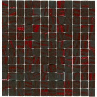 Elida Ceramica Recycled Lava Glass Mosaic Square Indoor/Outdoor Wall Tile (Common: 12 in x 12 in; Actual: 12.5 in x 12.5 in)