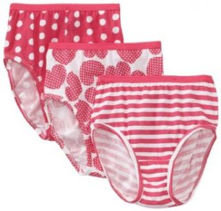 Hanes Girls Cotton Brief 3 Pack: Underwear: Clothing