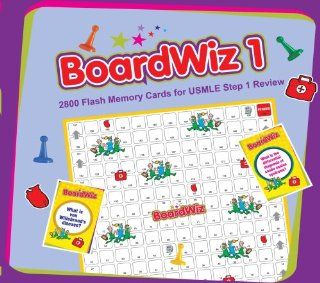 BoardWiz 1 An interactive Board Game Containing 2800 Flash Cards for USMLE Step 1 Review (9781934323151) Paul D., MD, Chan Books