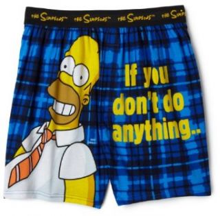 Briefly Stated Men's Simpsons   Homer Mistakes Boxer,Navy,Small: Clothing