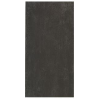 Interceramic 8 Pack Concrete Black Glazed Porcelain Floor Tile (Common: 12 in x 24 in; Actual: 11.81 in x 23.63 in)