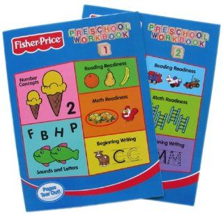 Fisher Price Preschool Pre school Workbooks Vol 1 & 2   2pc Set: Toys & Games