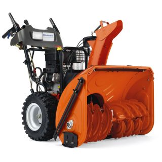 Husqvarna 414 cc 30 in Two Stage Electric Start Gas Snow Blower with Headlight