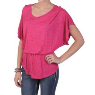 Brinley Co Womens Contemporary Plus Short sleeve Knit Top