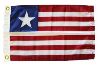 Liberia   12" x 18" Nylon Flag  Patio, Lawn & Garden