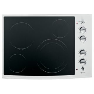 GE Profile Smooth Surface Electric Cooktop (Stainless Steel) (Common: 30 in; Actual 29.875 in)